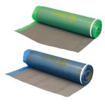 Base aislante para suelo laminado EVA Sound con barrera de vapor, rollo de espuma acústica y térmica para instalación flotante de parquet y laminados, alta reducción de ruido e humedad.