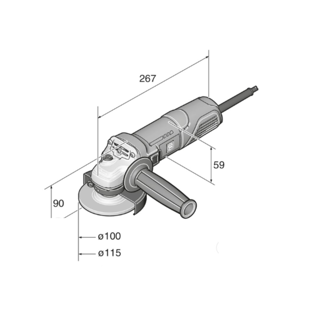 Amoladora Fein CG 7 115 MED