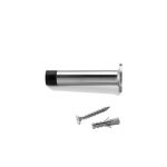Tope de puerta Inofix 3164 para fijación en pared, fabricado en acero inoxidable con pieza de caucho amortiguadora y tornillo incluido