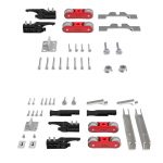 Kit de Accesorios Klein Sensus para sistema corredero Klein SENSUS: componentes para puertas correderas de madera, incluye rodamientos, frenos, guías, herrajes, tornillería y piezas de fijación para instalación a techo o pared