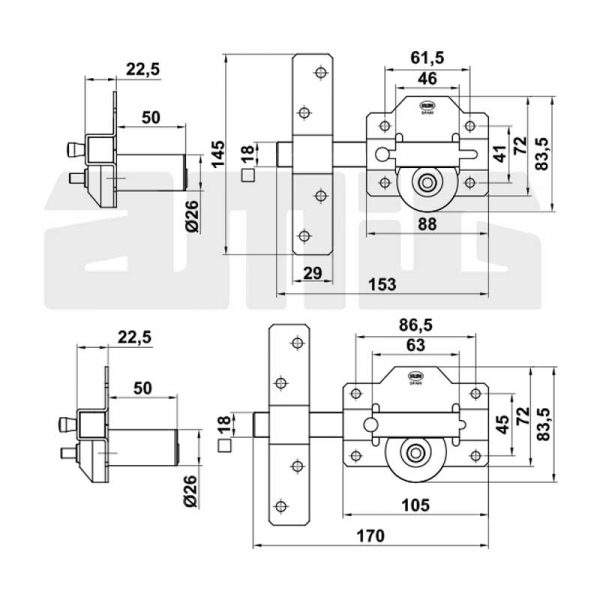 Cerrojo de Seguridad Amig Mod 1 - Imagen 2