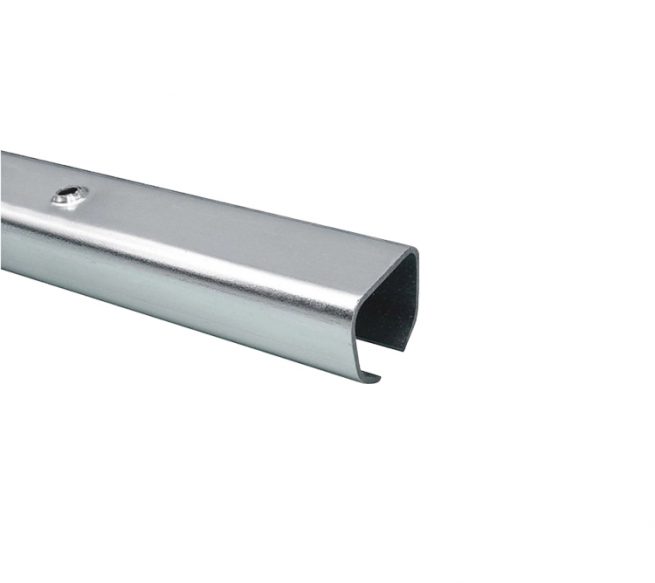 Guía Klein K 40 de acero: sistema corredero para puertas de madera o metal de hasta 500 kg con acabado industrial galvanizado