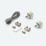 Kit de apertura simultánea para puertas correderas – poleas, cable y herrajes incluidos