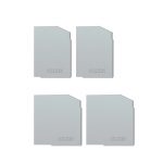 Tapas laterales Guía Klein Lite para Guía Klein LITE: piezas de acabado para sistemas de puertas correderas de madera, disponibles en acabado anodizado