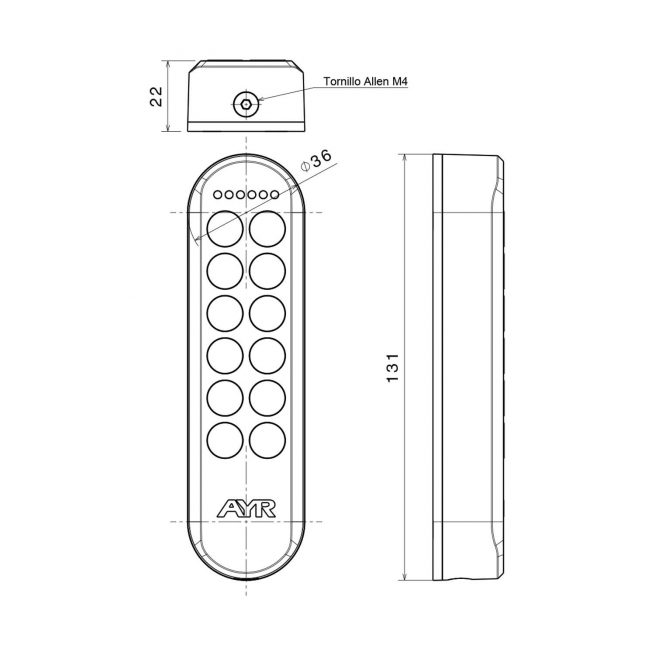 Teclado AYR int Keypad - Imagen 2