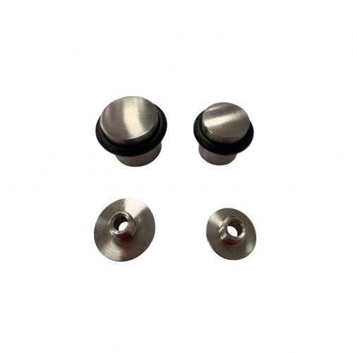 Tope de puerta Acero Inox con base