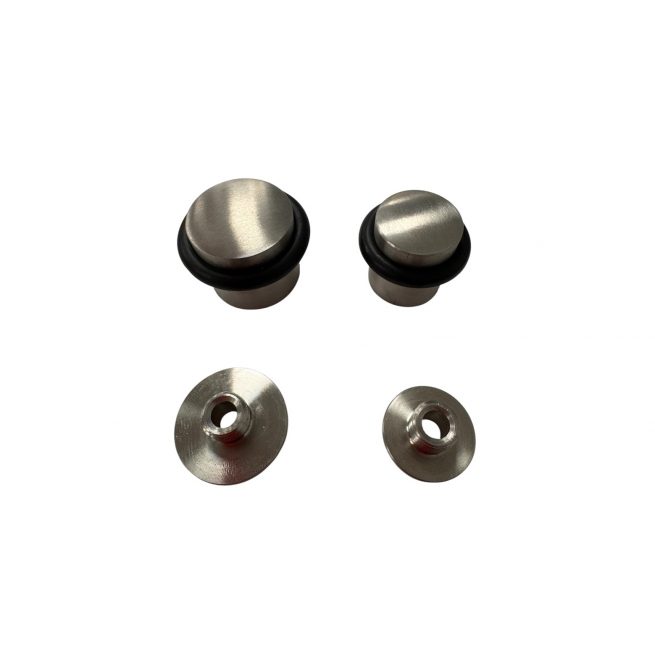 Tope de puerta Acero Inox con base