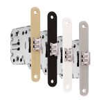 Picaporte con doble rodamiento Palbox en acabados dorado, negro, blanco, níquel satinado e inoxidable