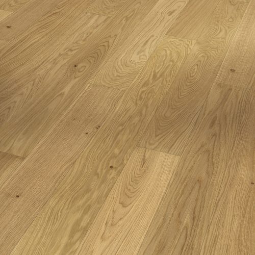 Suelo de madera natural Parador Classic 3025 Roble 1 lama con acabado natural mate, parquet de roble auténtico con veta marcada y diseño elegante para interiores cálidos y sofisticados.