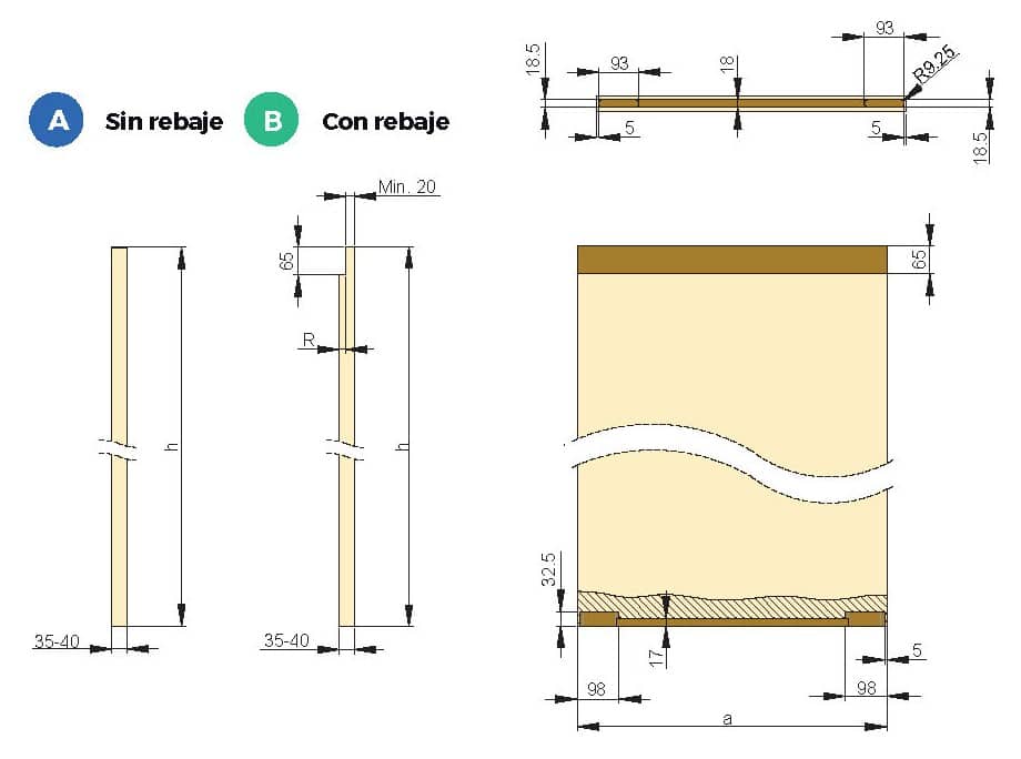 Guía oculta para puerta corredera Palbox CoverUp - Imagen 3